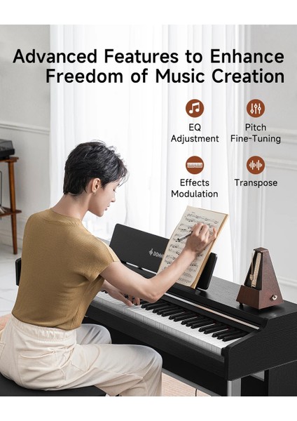 DDP-200 Pro Dijital Piyano (Siyah)