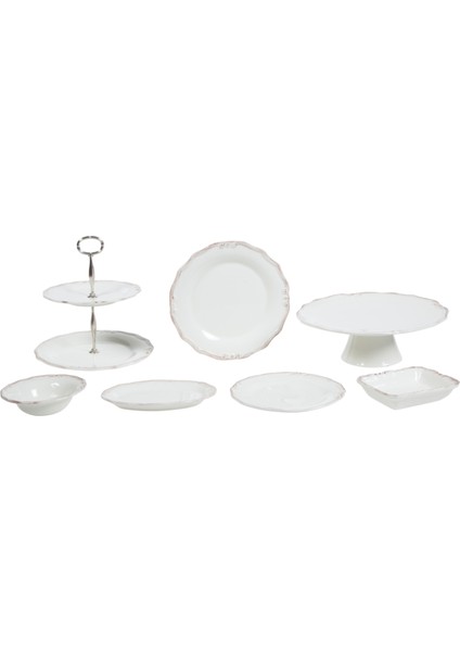 EKRU SERVİS TABAĞI 25CM indirimleri