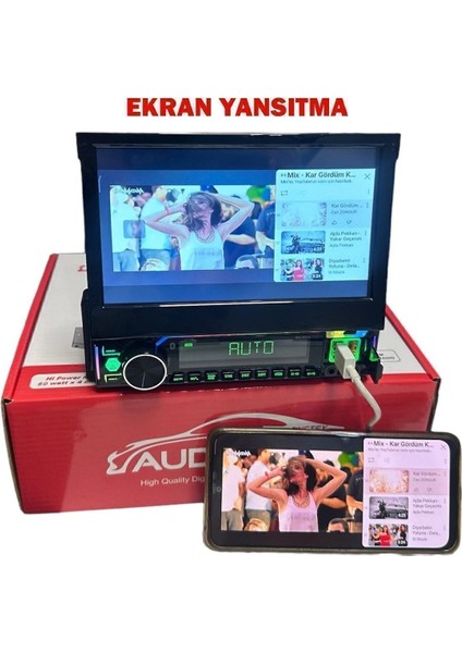 8810 Indash 7 Inch Double Teyp Uyumlu Bluetooth Mirror-Usb-Sd-Aux Uyumlu fırsatları