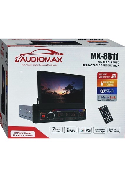 8810 Indash 7 Inch Double Teyp Uyumlu Bluetooth Mirror-Usb-Sd-Aux Uyumlu indirimleri