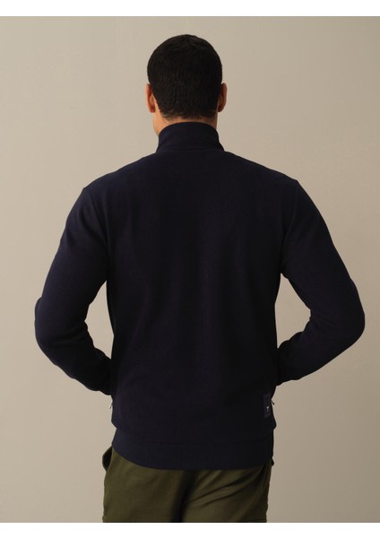 Erkek Lacivert Regular Fit Sweatmont