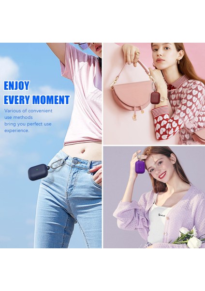 Pro 3.Nesil Uyumlu Lacivert Premium Silikon Kılıf, Kulaklık İpi Ve 3'ü 1 Arada Temizleme Kalemi Seti