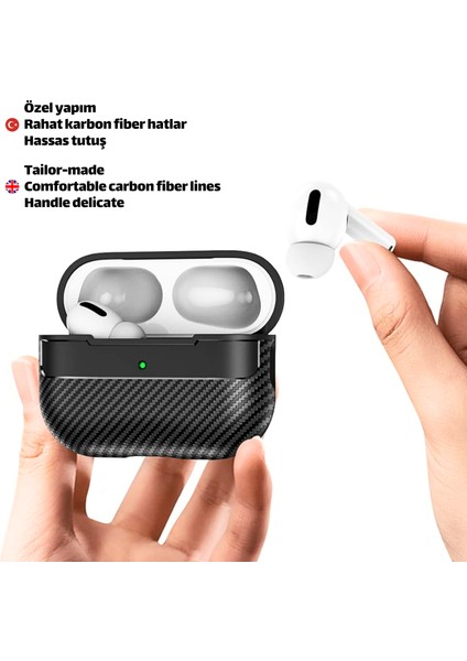 Pro 2. Nesil Uyumlu Karbon Fiber Hybrid Polymer Technology Premium Kulaklık Kılıfı indirimleri