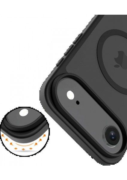 Apple iPhone 17 Air Jota Magsafe Kapak - Siyah modelleri