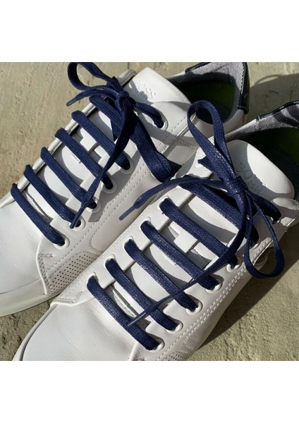 80 cm Yassı Mumlu Ayakkabı Bağcığı, Casual, Bot, Klasik ve Spor Ayakkabılar İçin Bağcık, 1 Çift