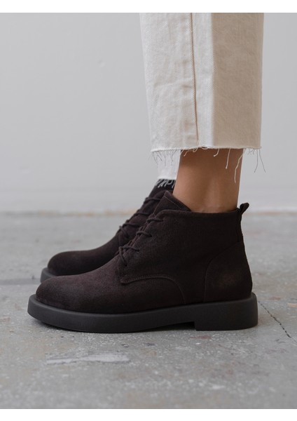 Bolen Kahve Süet Hakiki Deri Kadın Bot fiyatları
