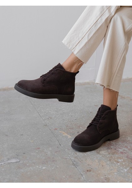 Bolen Kahve Süet Hakiki Deri Kadın Bot fırsatları