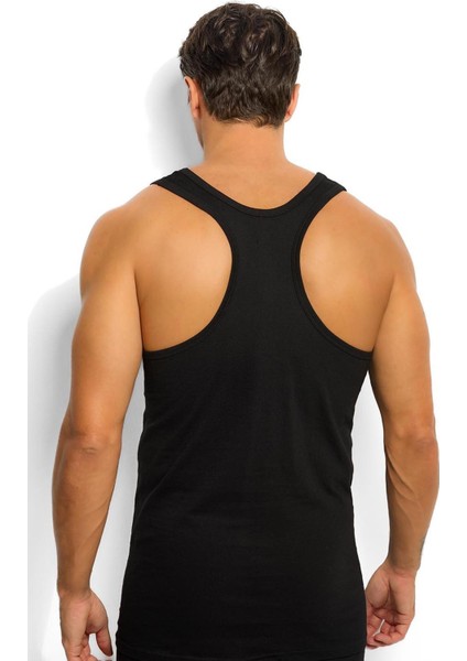 113 1 Adet Erkek Pamuklu Arkası Çapraz Rambo Atlet