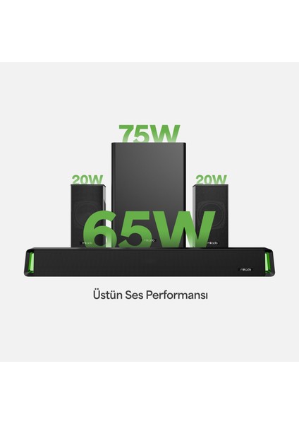 MD-SBT35 Sonicbar Siyah 160W Rms Bt+Aux+Usb+Hdmı/optıcal Ev Sinema Soundbar Speaker