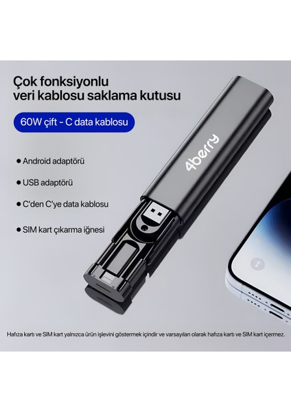 RC290S New 6 In 1kablo Set KİT60W - Siyah