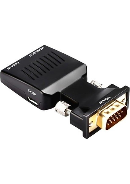 PM-4276 VGA To HDMI Görüntü Ses Çevirici Audio Girişli Adaptör 1080HD 5V1A Mini USB Güç Girişli fırsatları
