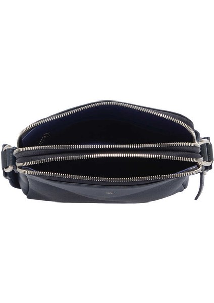 Lacivert Hakiki Deri Erkek Çapraz Askılı Çanta - S1AC00021408-X86