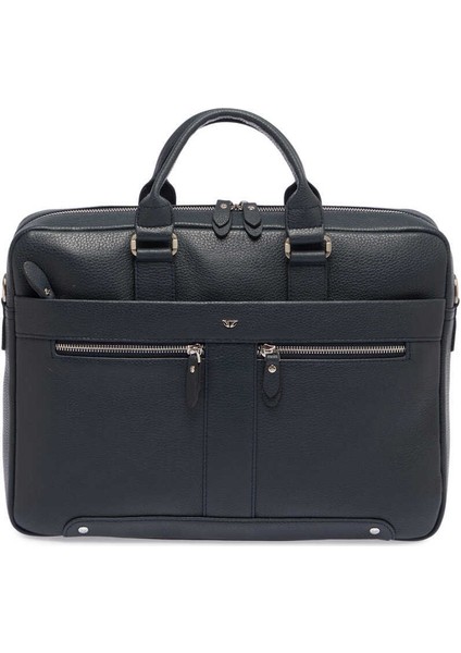 Lacivert Hakiki Deri Erkek Evrak Çantası - S1EV00021476-A38 indirimleri