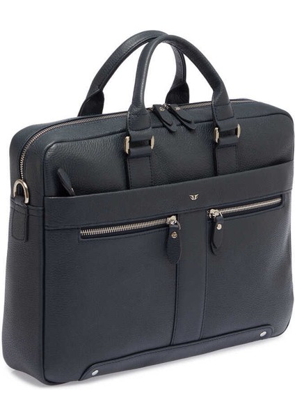 Lacivert Hakiki Deri Erkek Evrak Çantası - S1EV00021476-A38