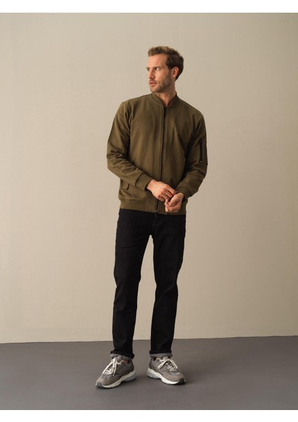 Erkek Haki Regular Fit Sweatmont indirimleri