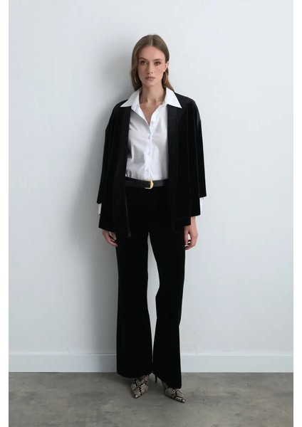 Kadife Kimono - Siyah modelleri