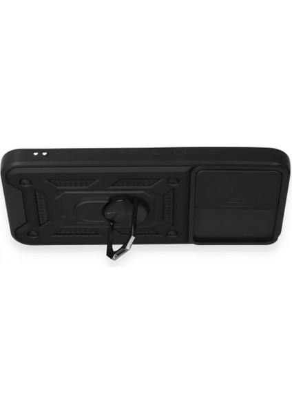 Samsung Galaxy A34 5g Kılıf Pars Lens Yüzüklü Silikon - Siyah modelleri