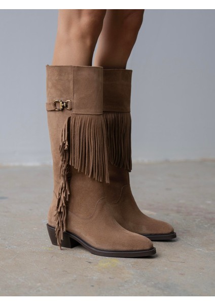 Zylo Camel Süet Hakiki Deri Kadın Çizme fiyatları