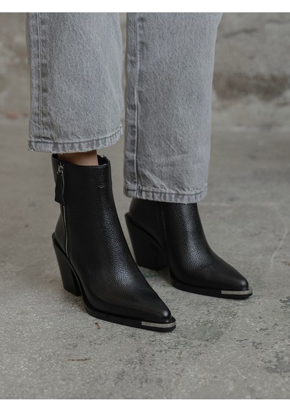 Devin Siyah Hakiki Deri Kadın Bot modelleri