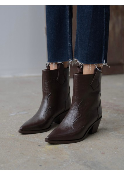 Fron Kahve Hakiki Deri Kadın Bot fırsatları