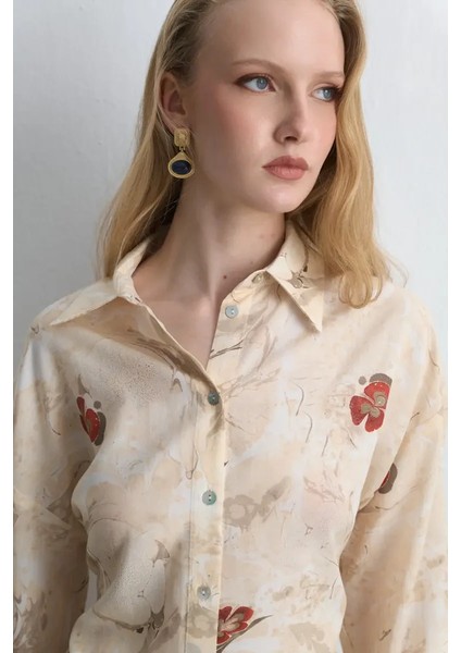 Anka Koleksiyonu Lyocell Gömlek - Ekru modelleri