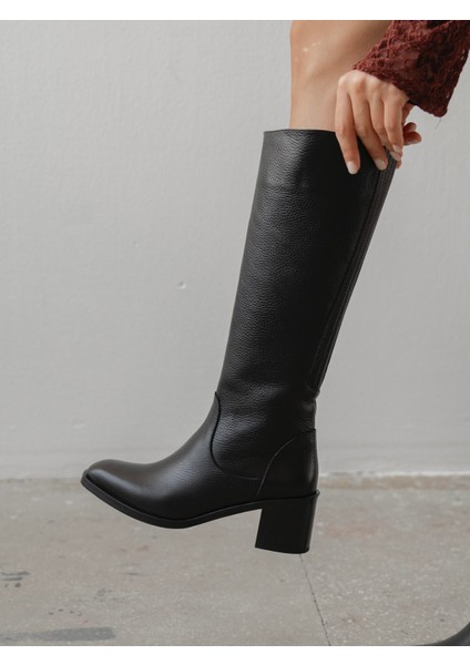 Rugani Siyah Hakiki Deri Çizme fırsatları