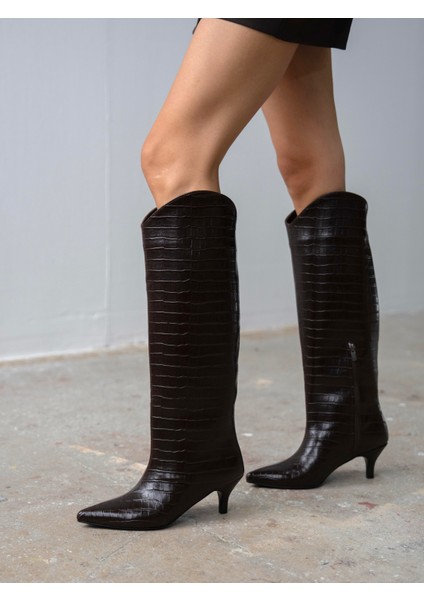 Zuris Kahve Kroko Çizme fırsatları