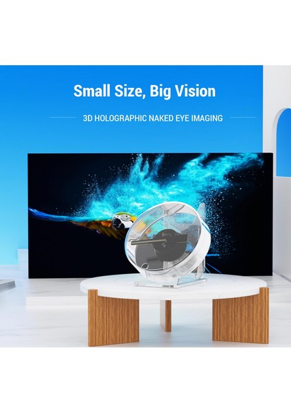 Smart 3D Hologram Fan Mini-11 , Wifi Uzaktan Kumanda 1080P Holografik Ekran 170 ° Görüntüleme Açısı indirimleri