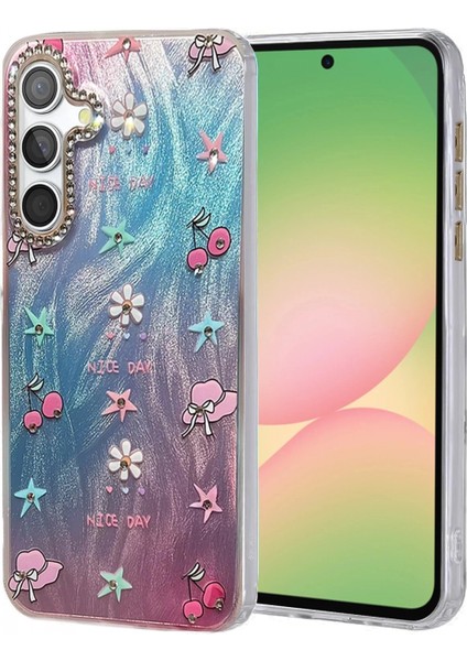 Samsung Galaxy A56 Kılıf Blade Aynalı Desenli Kapak - Desen 4