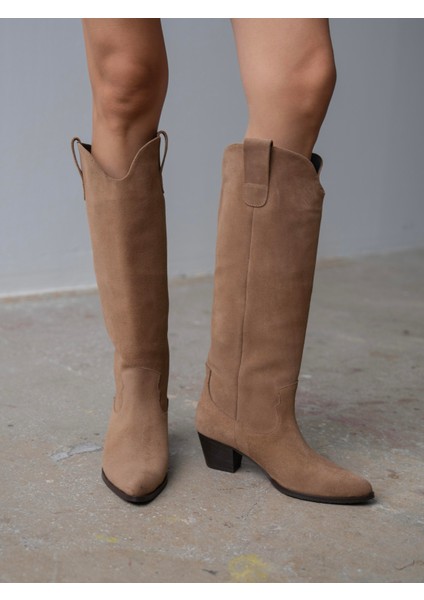 Marry Camel Süet Çizme modelleri