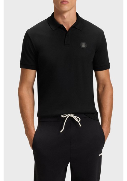 Logolu Pamuklu Regular Fit Düğmeli Polo Yaka T Shirt Erkek Polo Yaka T Shirt 50543891 001