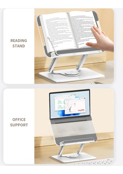 Tablet ve Kitap Okuma Standı – 360° Döner Ayarlanabilir Katlanabilir Masaüstü Tutucu, Ergonomik Tasarım, Sağlam Alüminyum Alaşım, Ev ve Ofis Kullanımı Için Evrensel Tablet Desteği | L111 fırsatları