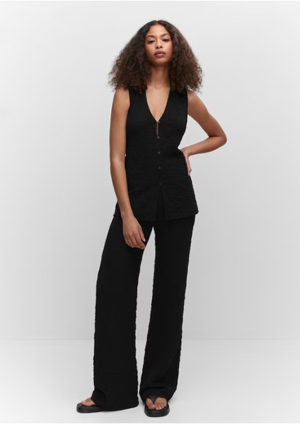 Polo Yakalı Dokuma Yelek fiyatları