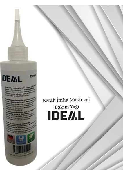Ideal Evrak Imha Makinesi YAĞI(250 Ml)