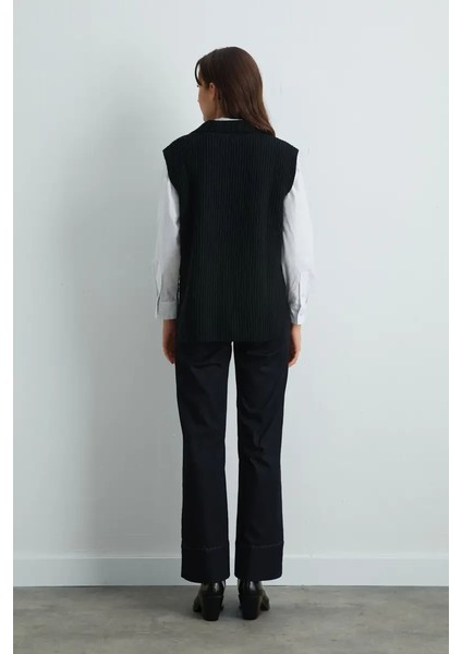 Yünlü Triko Süveter - Siyah indirimleri