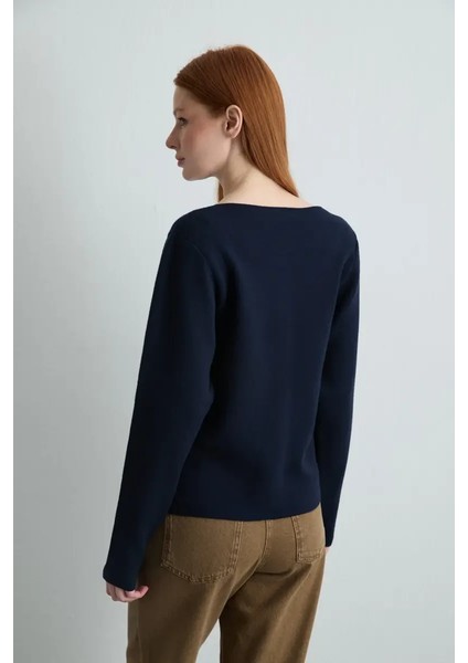 Viskon Triko Hırka - Lacivert indirimleri