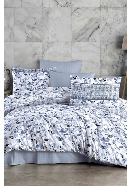 Fendi Çift Kişilik Nevresim Takımı Indigo