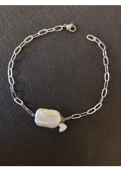 Doğal Barok Inci, Ataç Çelik Zincirli Bileklik fiyatları