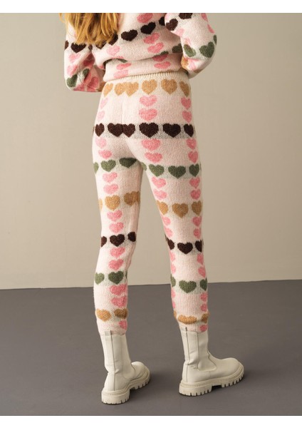 Kadın Ekru Regular Fit Triko Pantolon indirimleri