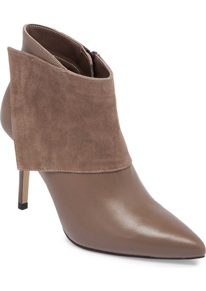 Vizon Hakiki Süet Deri Kadın Klasik Bot - K23K1BT67061-F50