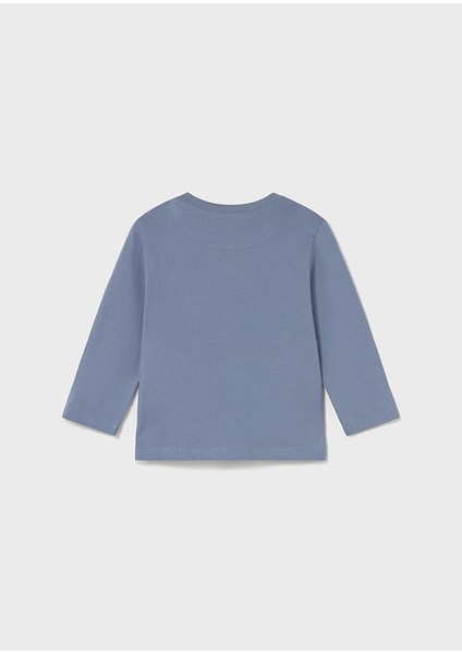 North Uzun Kol Sweat Içi Astarlı Kadife Pantolon Takım (01-04 Yaş Arası) - Bej/mavi fırsatları