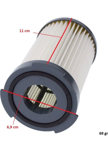 Electrolux Uyumlu Ergoeasy Ztı 7625 Süpürge Silindirik Hepa Filtre fırsatları