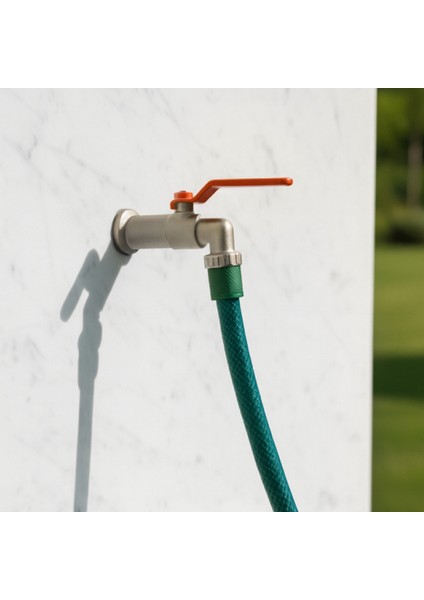 Küresel 1/2 Rekorlu Krom Bahçe Musluğu Korozyona Dayanıklı Rekorlu Tam Geçişli Bahçe Musluğu indirimleri