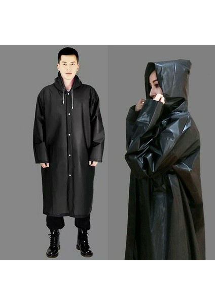 Unisex Yağmurluk, Şeffaf Su Geçirmez Pvc Şık Kıyafetüstü Eva Yağmurluk indirimleri