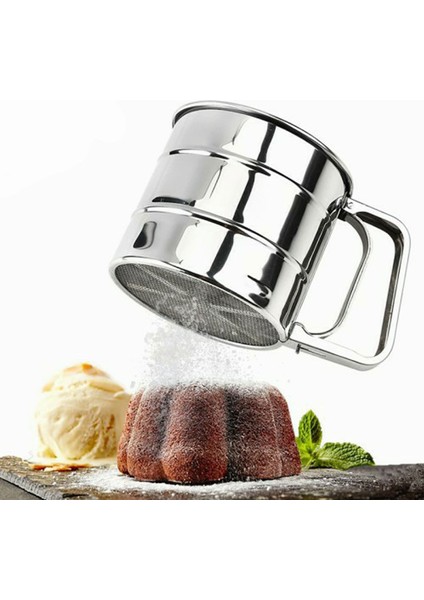 Metal Paslanmaz Elek Mandallı Un Eleği