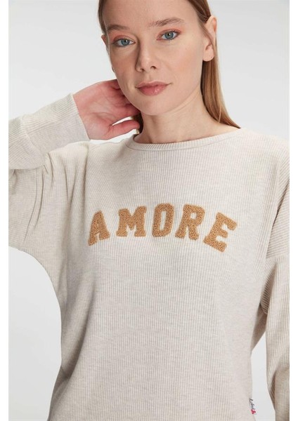 Arias Closet Yeni Sezon Kışlık Pamuklu Uzun Kol Pijama Takımı fırsatları