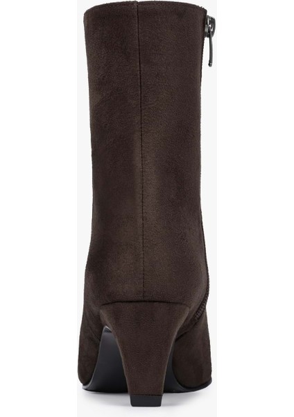 Kadın Noria Kahve Süet Kısa Topuklu Bot fırsatları