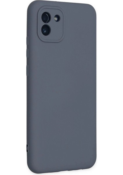 Samsung Galaxy A03 Kılıf Nano Içi Kadife Silikon - Gri fiyatları