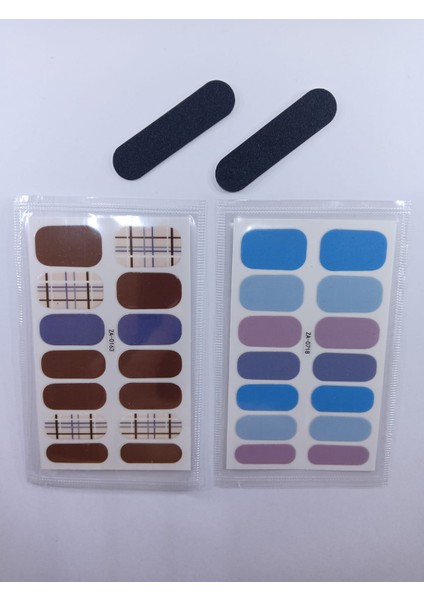 Kendinden Yapışkanlı Nail Sticker 2'li Tırnak Stickeri Takma Yapışkanlı Oje