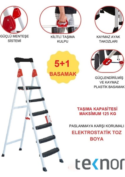 Extreme Plastik Basamaklı Metal Merdiven